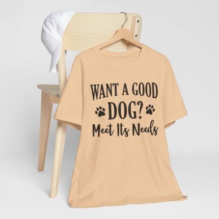 Meet A Dog's Needs Unisex Jersey Short Sleeve Tee