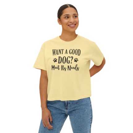 Meet a Dog's Needs-Women's Boxy Tee