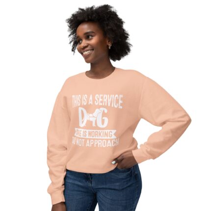 Female Service Dog Awareness Crewneck Sweatshirt